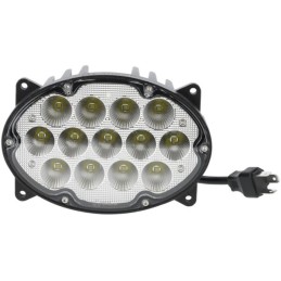 Lampă de lucru LED, 65W, 5200lm, ovală, 10/30V, 161x110x90mm, proiector rază largă, 13 LED-uri, H4, Kramp