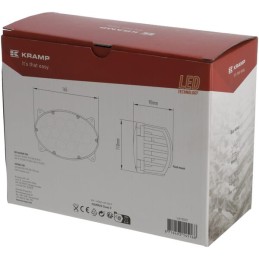 Lampă de lucru LED, 65W, 5200lm, ovală, 10/30V, 161x110x90mm, proiector rază largă, 13 LED-uri, H4, Kramp