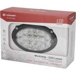 Lampă de lucru LED 24W 3220lm ovală Kramp