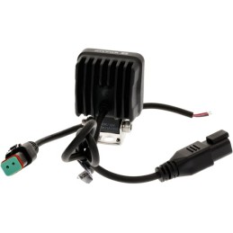 Lampă de lucru LED, 12W, 1200lm, pătrat, 12/24V, alb, 53.7x75.5x32.3mm mufă Deutsch, flux, 8 LED-uri