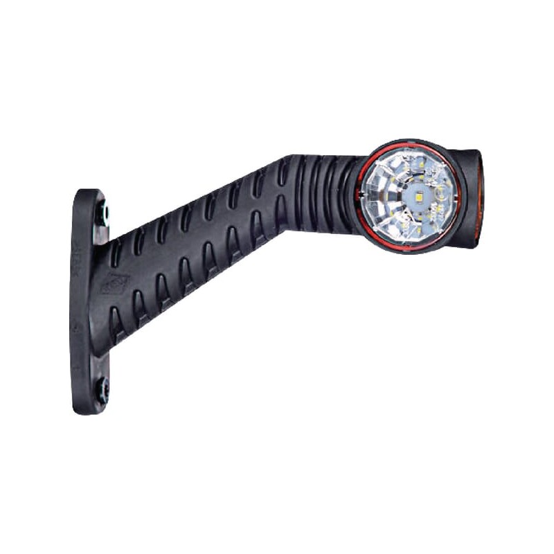 Lampă gabarit LED 0,7/1,4W 12-24V albă/portocalie/roșie 125x55x175mm 3 LED-uri Kramp