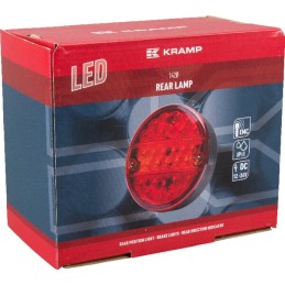 Lampă spate multifuncțională LED rotundă 12-24V diametru 142mm Kramp