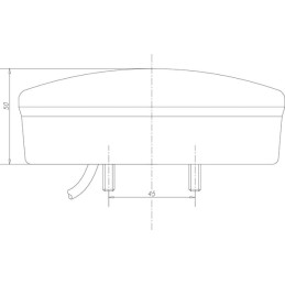 Lampă spate multifuncțională LED rotundă 12-24V diametru 142mm Kramp