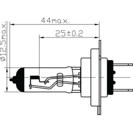 Bec halogen H7 PX26d 24V 70W Kramp