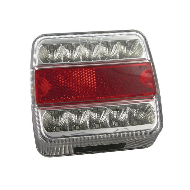 Lumină spate LED, 1W, pătrată, 12V, 106x35x98mm, 18 LED-uri