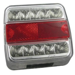 Lumină spate LED, 1W, pătrată, 12V, 106x35x98mm, 18 LED-uri