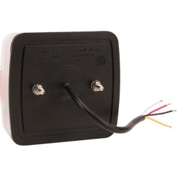Lumină spate LED, 1W, pătrată, 12V, 106x35x98mm, 18 LED-uri