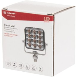 Lampă de avertizare LED 10-30V 12 LED-uri Kramp