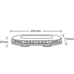 Bară de lumină LED magnetică, galben, 90W