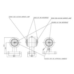 Martor luminos 12/24V, 95x83.5x68mm