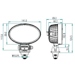 Lampă de lucru 1800lm