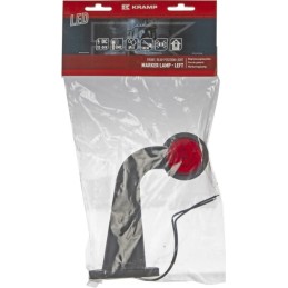 Lampă gabarit LED stânga 12/24V 180x157,6x48,6mm Kramp
