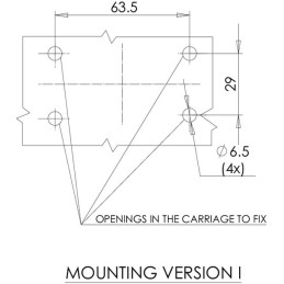Lampă gabarit LED stânga 12/24V 180x157,6x48,6mm Kramp