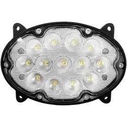 Lampă de lucru LED, 39W, 3500lm, ovală, 10/30V, 138x93x69mm, proiector rază largă, 13 LED-uri, Kramp