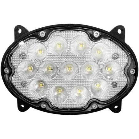 Lampă de lucru LED, 39W, 3500lm, ovală, 10/30V, 138x93x69mm, proiector rază largă, 13 LED-uri, Kramp