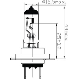 Bec halogen H4 P43t 24V 70W/75W Kramp