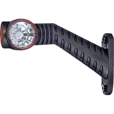 Lumină poziție LED, dreapta, 0,7/1,4W, 12-24V, alb/portocaliu/roșu, 125x55x175mm, 3 LED-uri, Kramp