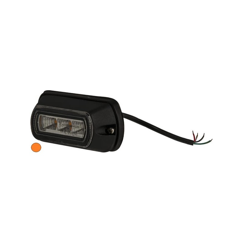 Lampă de avertizare LED galbenă 3 LED-uri Kramp