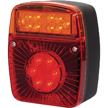 Lampă spate multifuncțională LED pătrată 12-24V 121x101x56mm Kramp