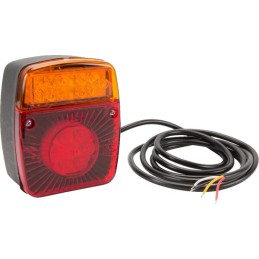 Lampă spate multifuncțională LED pătrată 12-24V 121x101x56mm Kramp