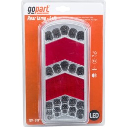Stop spate LH LED, rectangular, 12-24V, 228x106x40mm