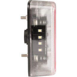 Lampă spate LED 1W pătrată 12V 5 pini 106x100x98mm 18 LED-uri