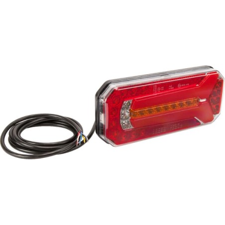 Lampă spate multifuncțională LED dreptunghiulară 12-24V 236x104x61,5mm Kramp