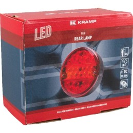 Lampă spate multifuncțională LED rotundă 12-24V diametru 142mm 5 poli Kramp