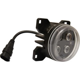 Lampă de lucru LED, 40W, 4000lm, rotund, 10/30V, Ø 90mm, mufă H11/Deutsch, 4 LED-uri