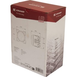 Lampă de lucru LED, 40W, 4000lm, rotund, 10/30V, Ø 90mm, mufă H11/Deutsch, 4 LED-uri