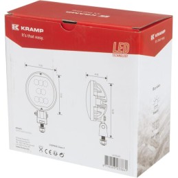 Lampă de lucru LED 40W 3800lm ovală Kramp