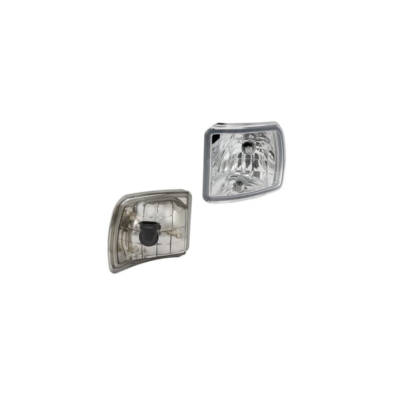 Lumină de lucru halogen colț, stânga, 12V, 50W, pătrată, albă, 123x115x121mm, mufă PGJ13, Wesem