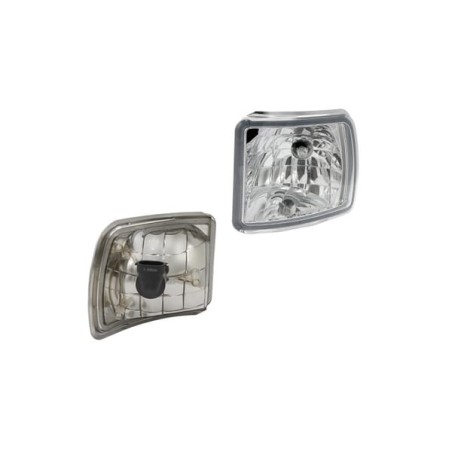 Lumină de lucru halogen colț, stânga, 12V, 50W, pătrată, albă, 123x115x121mm, mufă PGJ13, Wesem