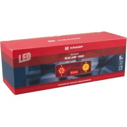 Lampă spate multifuncțională LED dreapta dreptunghiulară 12-24V 287,5x100,5x65mm Kramp