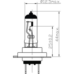 Bec H7 24V 70W PX26d Rezistent, Durată lungă de viață