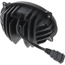 Lampă de lucru LED, 65W, 7200lm, ovală, 10/30V, 180x120x90mm, mufă H9, reflector luminos