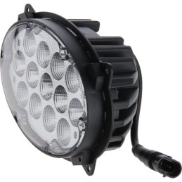 Lampă de lucru LED, 65W, 7200lm, ovală, 10/30V, 180x120x90mm, mufă H9, reflector luminos