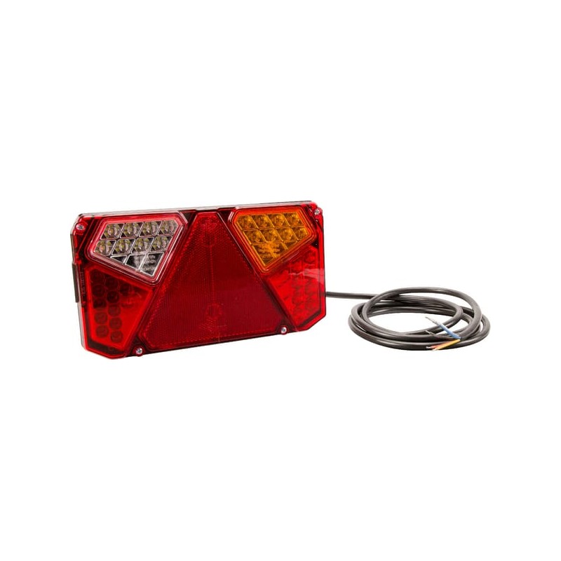 Lampă spate multifuncțională LED dreapta dreptunghiulară 12-24V 242x134x36,5mm Kramp