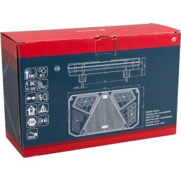 Lampă spate multifuncțională LED dreapta dreptunghiulară 12-24V 242x134x36,5mm Kramp