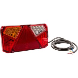 Lampă spate multifuncțională LED stânga dreptunghiulară 12-24V 242x134x36,5mm Kramp