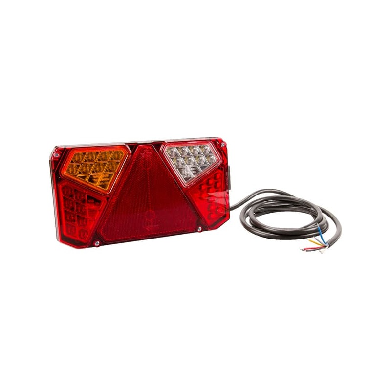 Lampă spate multifuncțională LED stânga dreptunghiulară 12-24V 242x134x36,5mm Kramp
