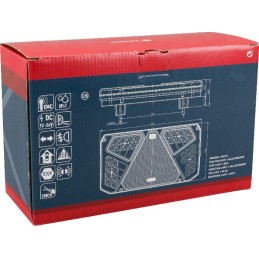 Lampă spate multifuncțională LED stânga dreptunghiulară 12-24V 242x134x36,5mm Kramp