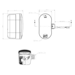 Lampă LED poziție și semnalizare, stânga, potrivită pentru CNH