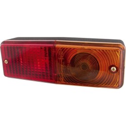 Lampă spate dreptunghiulară 12-24V galben/roșu cu șurub 200x70mm Waś