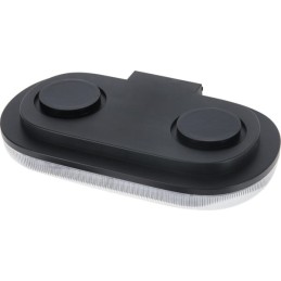 Mini bară luminoasă LED reîncărcabilă, cu telecomandă, chihlimbar, magnetic, 326x63x184mm, 48 LED-uri de mare putere, Kramp