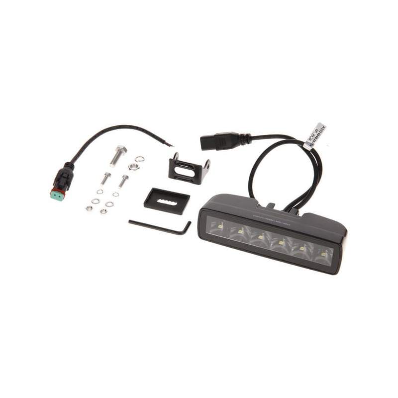 Lampă de lucru indirectă cu LED-uri, 30W, 2880lm, dreptunghiulară, 12/24V, albă, 157x49.7x60mm mufă Deutsch, spot, 6 LED-uri
