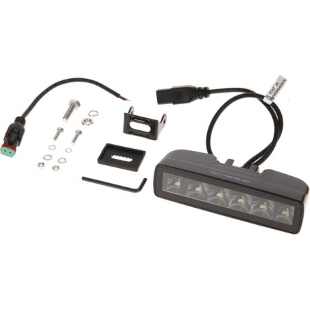 Lampă de lucru indirectă cu LED-uri, 30W, 2880lm, dreptunghiulară, 12/24V, albă, 157x49.7x60mm mufă Deutsch, spot, 6 LED-uri
