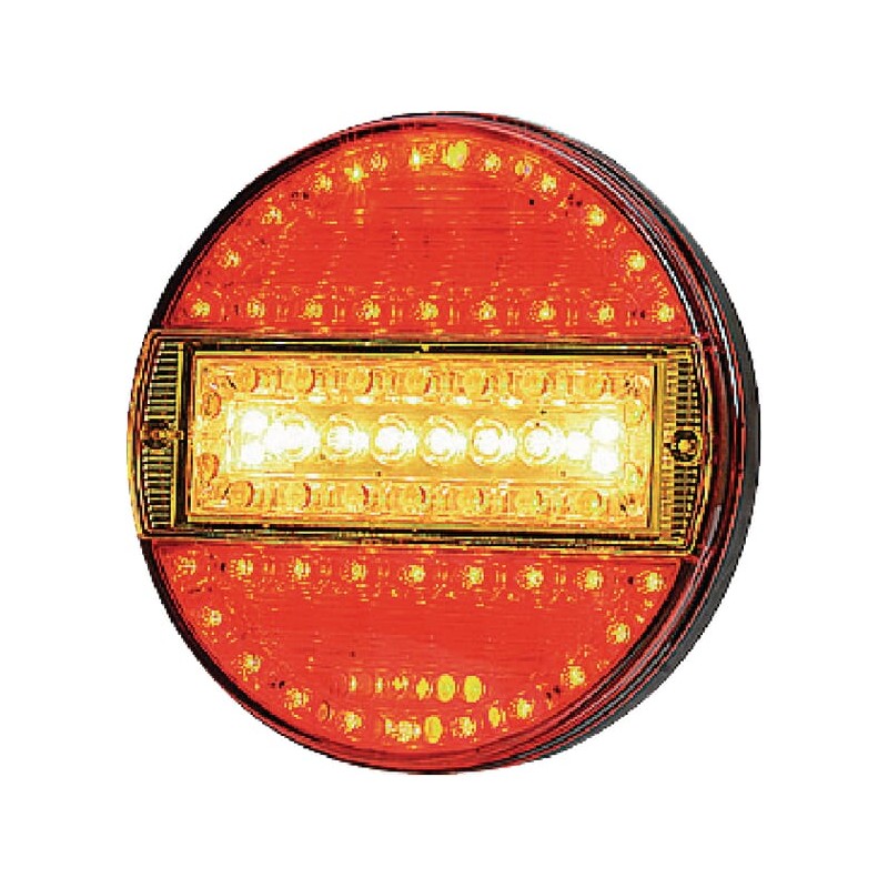 Lampă spate multifuncțională LED rotundă 12-24V diametru 140mm 7 poli Kramp