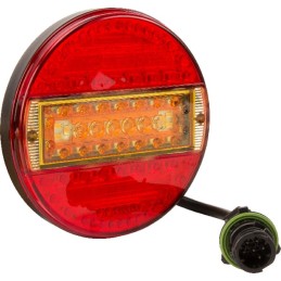 Lampă spate multifuncțională LED rotundă 12-24V diametru 140mm 7 poli Kramp