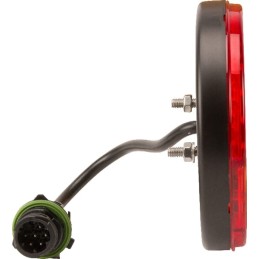 Lampă spate multifuncțională LED rotundă 12-24V diametru 140mm 7 poli Kramp